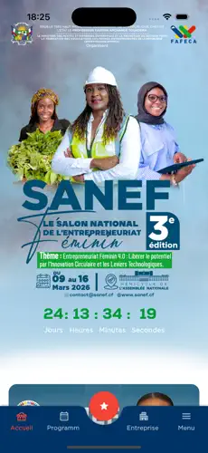 Application SANEF - Accueil